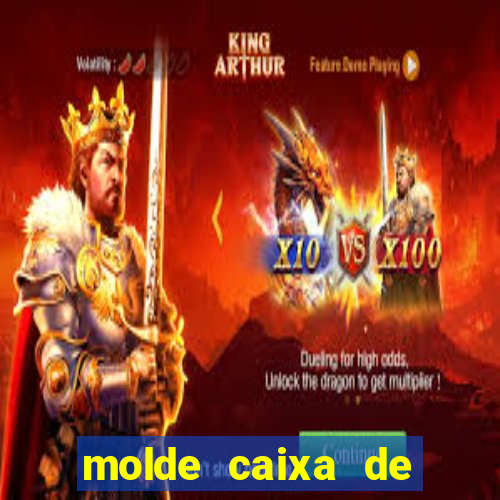 molde caixa de baralho png